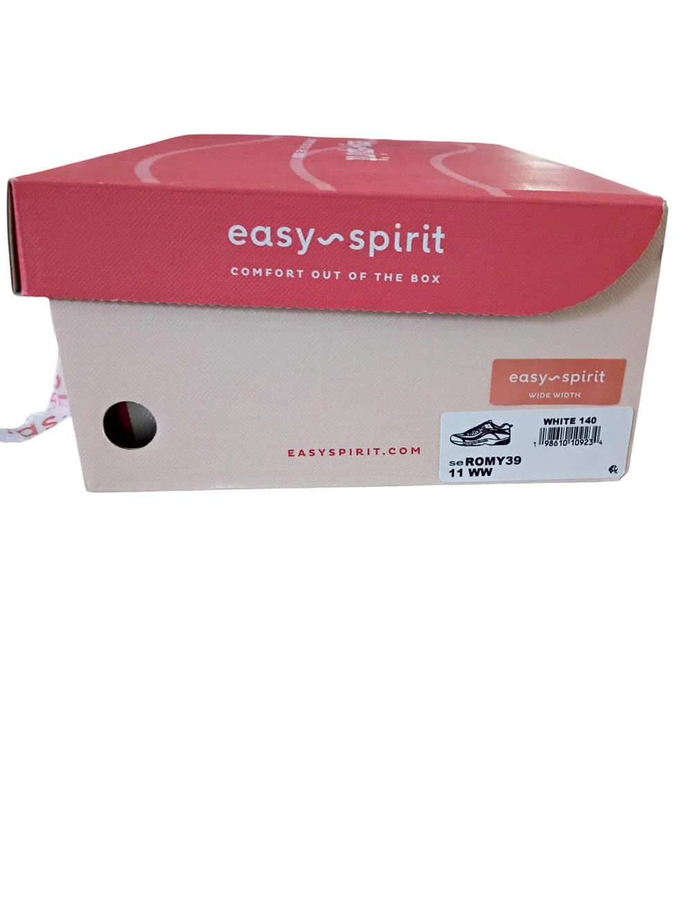 Easy Spirit Women's White Sneakers with Lilac And Turquoise Accents